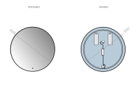 Lustro LED SP17 w rozmiarze 60 CM