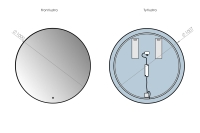Lustro LED SP17 w rozmiarze 100 CM
