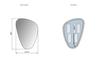 Lustro LED SP33 w rozmiarze 80 x 57,34 CM