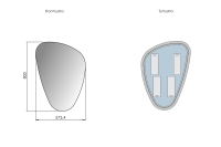 Lustro SP33 w rozmiarze 80 x 57,34 CM
