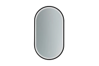 Lustro owalne SP29 w czarnej metalowej ramie. Minimalistyczny design, który pasuje do nowoczesnych łazienek, przedpokojów i sypialni. Smukła forma i głęboka czerń oprawy nadają wnętrzu luksusowego charakteru.